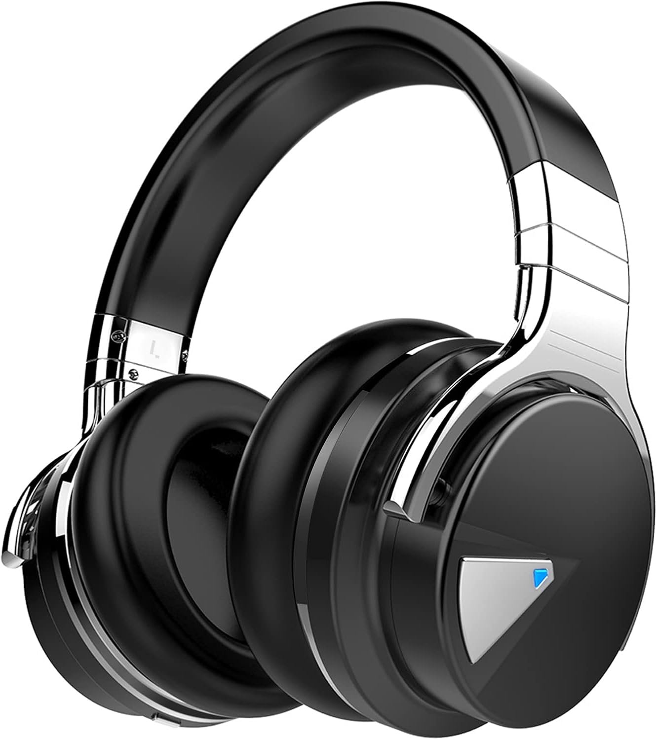 Silensys E7 Active Noise Cancelling Headphones Bluetooth Headphones with Microphone Deep Bass Wireless Headphones Over Ear
