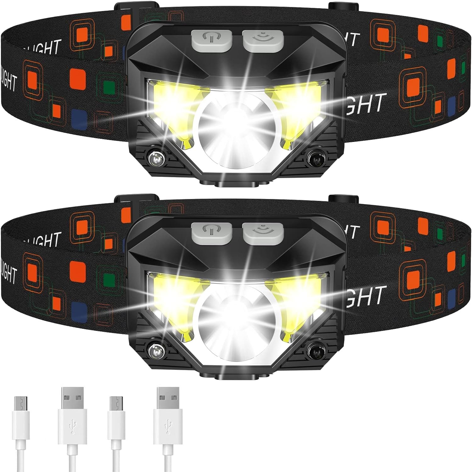 LHKNL Headlamp Flashlight, 1200 Lumen Ultra-Light Bright