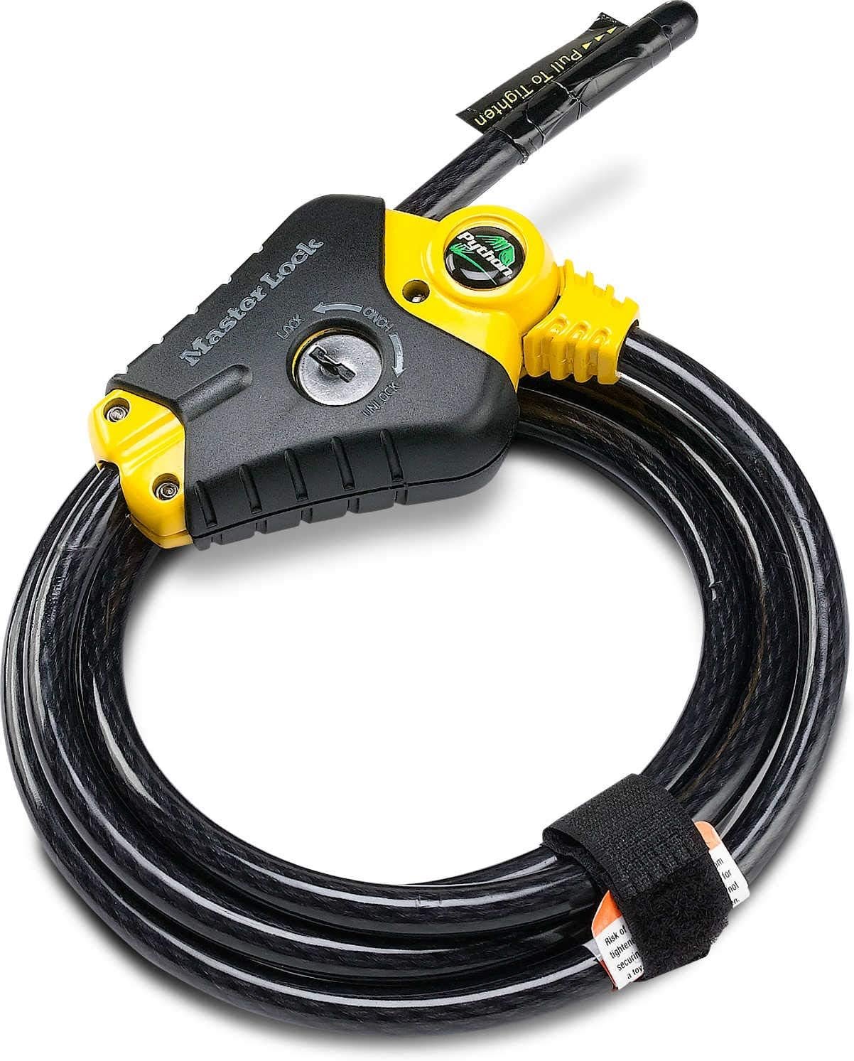 Master Lock 8413DPF Python Cable Lock with Key