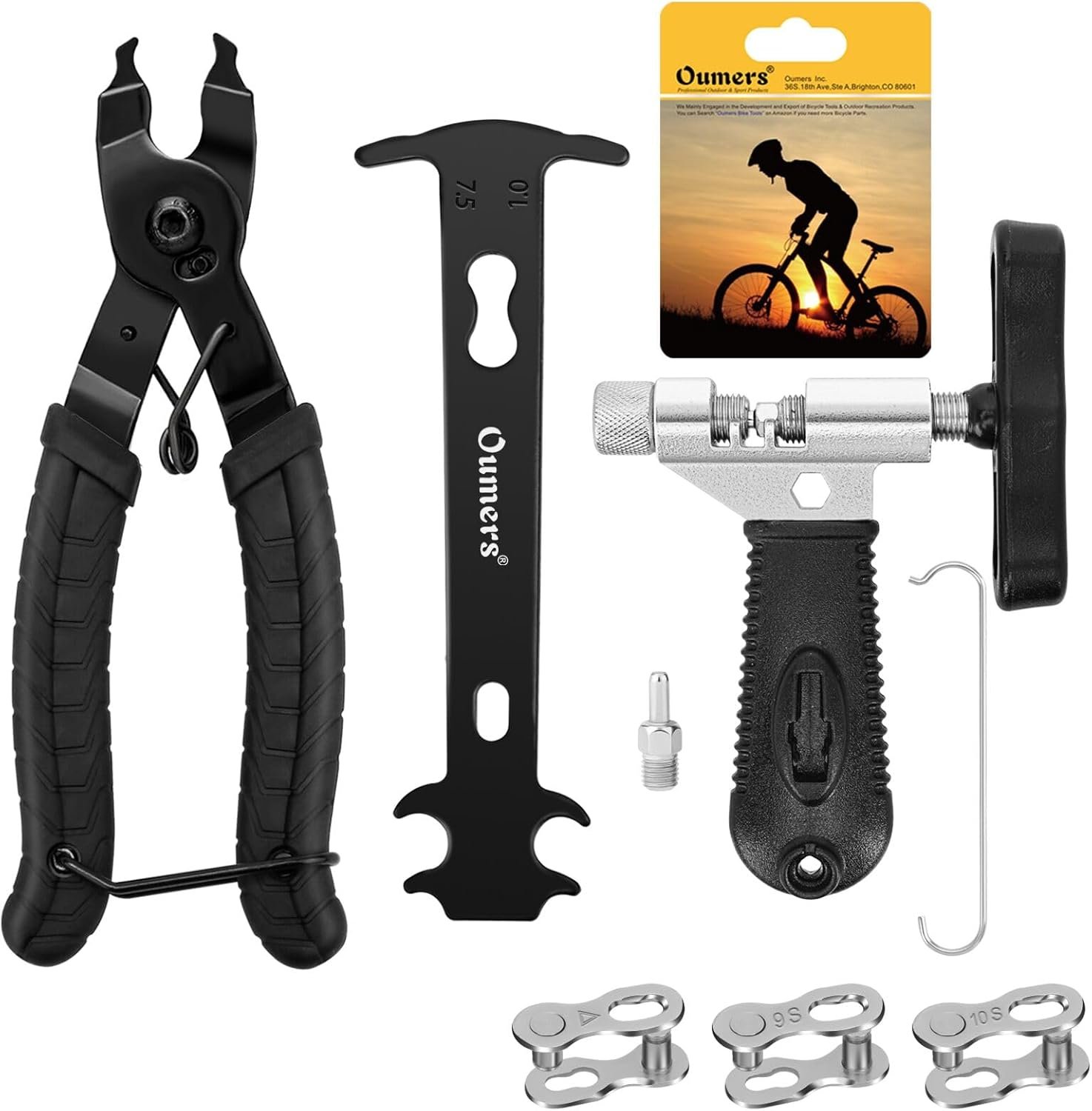 Oumers Bike Chain Repair Tools Set, Bicycle Link Plier