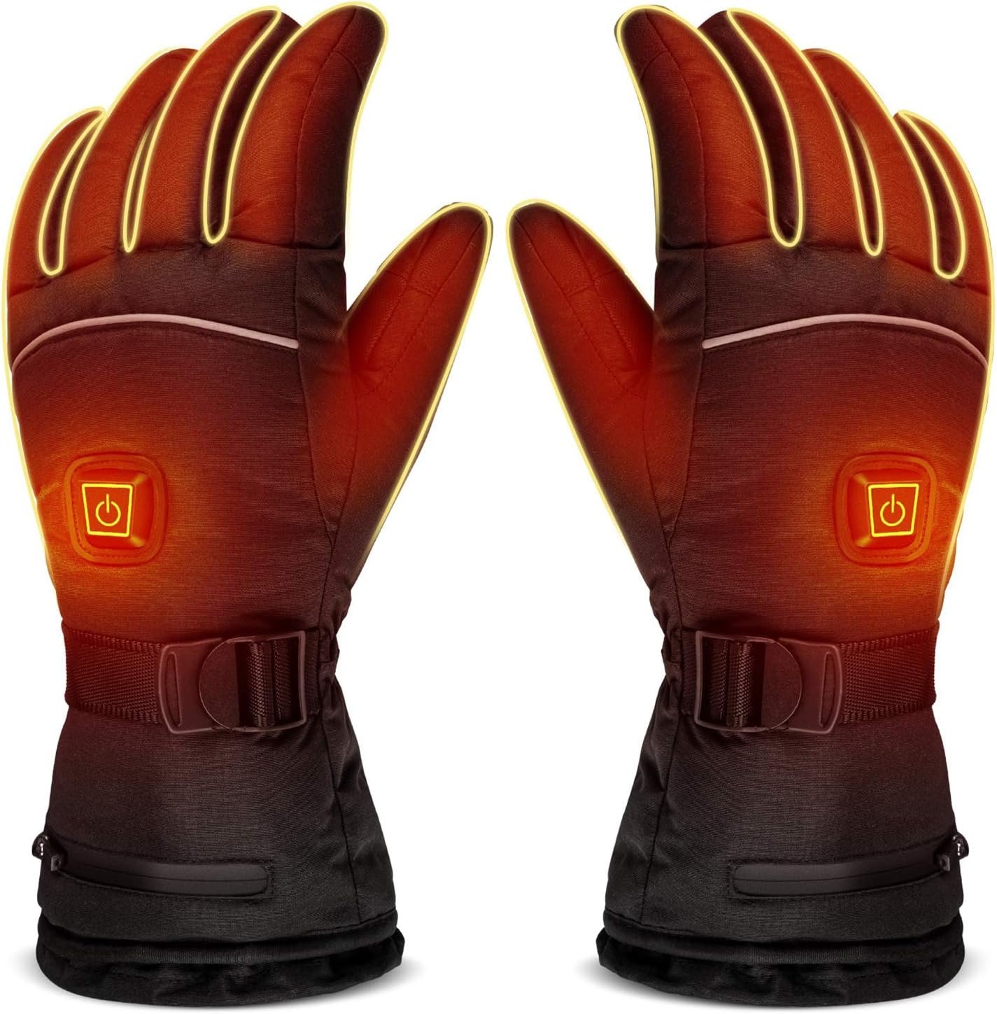 Heated Gloves 8H Working Hours Rechargeable Lithium Battery