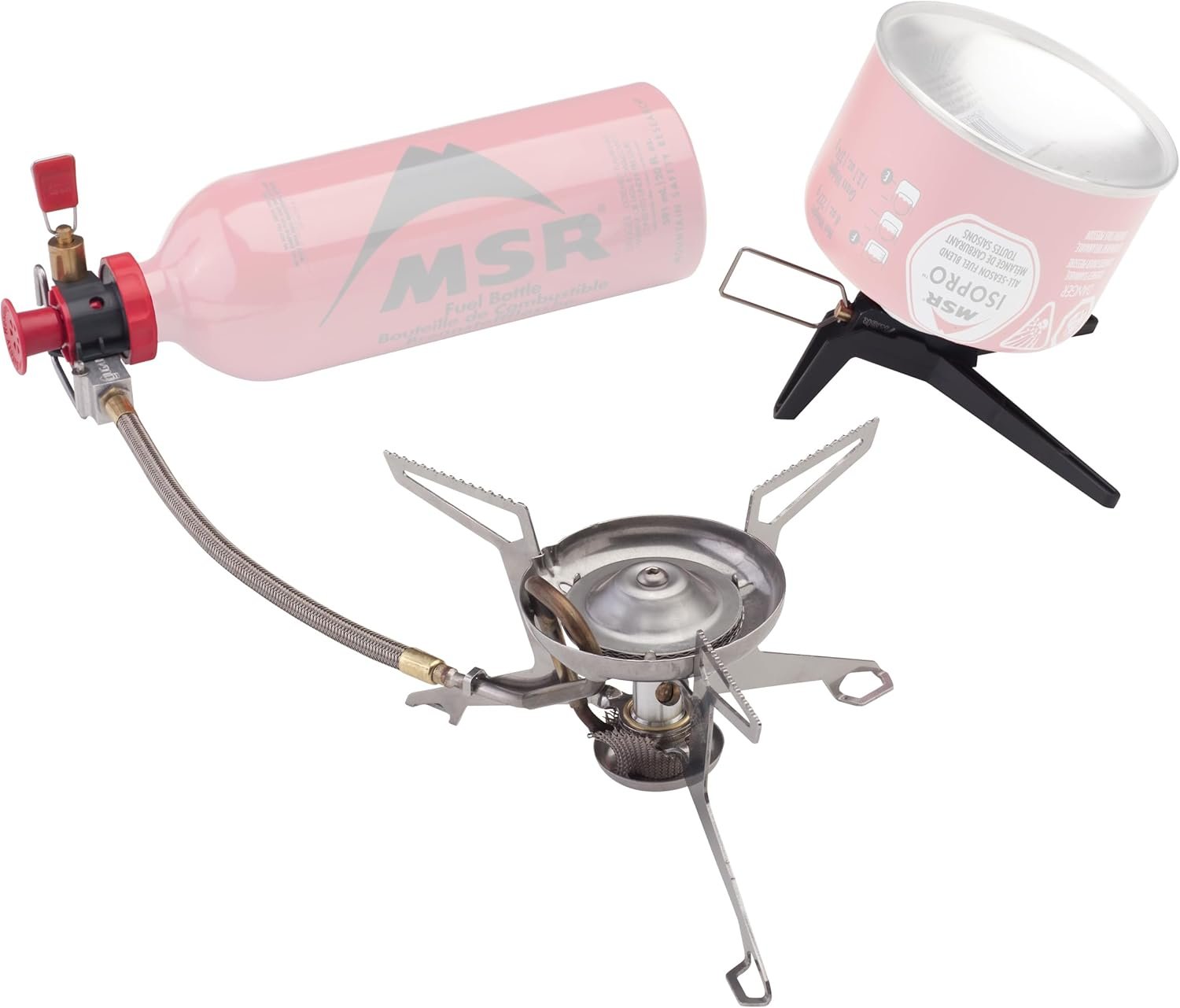 MSR WhisperLite Universal Compact Hybrid Fuel Camping and Backpacking Stove