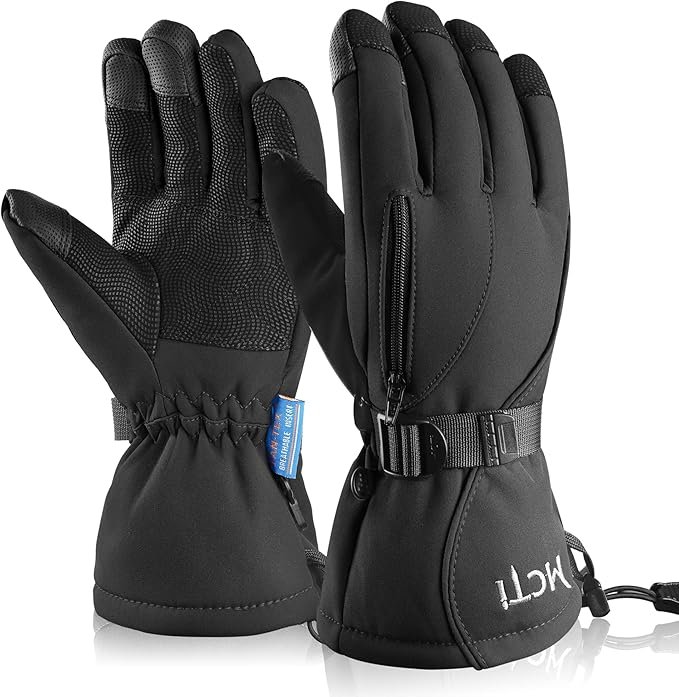 MCTi Waterproof Mens Ski Gloves Winter Warm